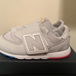 New Balance Kids' Light Gray Sneakers